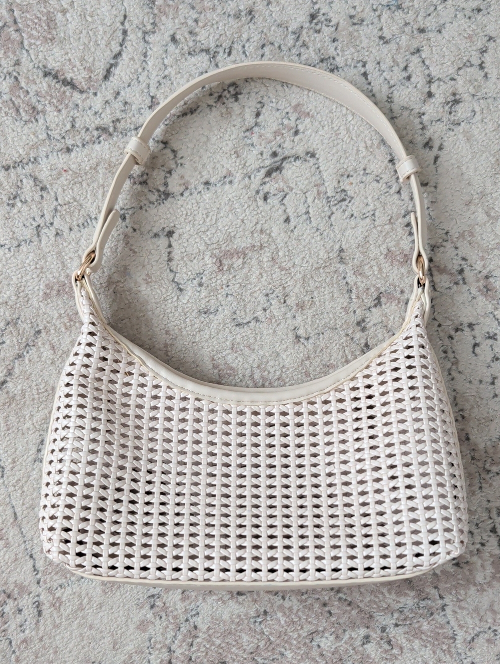 Asos Woven Shoulder Bag in Cream